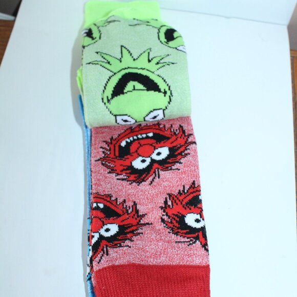 The Muppets Size 8-12 Pack of 3 Crew Socks Bioworld - Picture 2 of 4